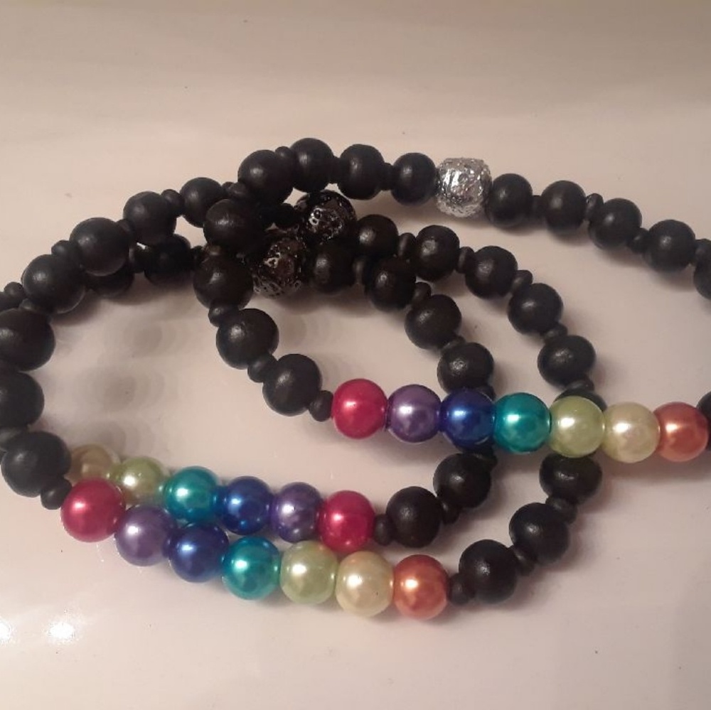 Custom made Rainbow Bracelets